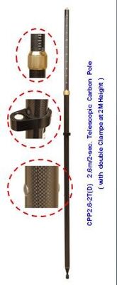 CPP2M - 2T(D)/ CPP2.6M - 2T(D)  2m/2-sec. 2.6m/2-sec.Telescopic Carbon Pole for Gnss