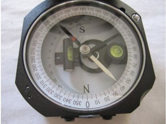Black Survey Instruments' Accessories Geology Metal Compass With Mirror