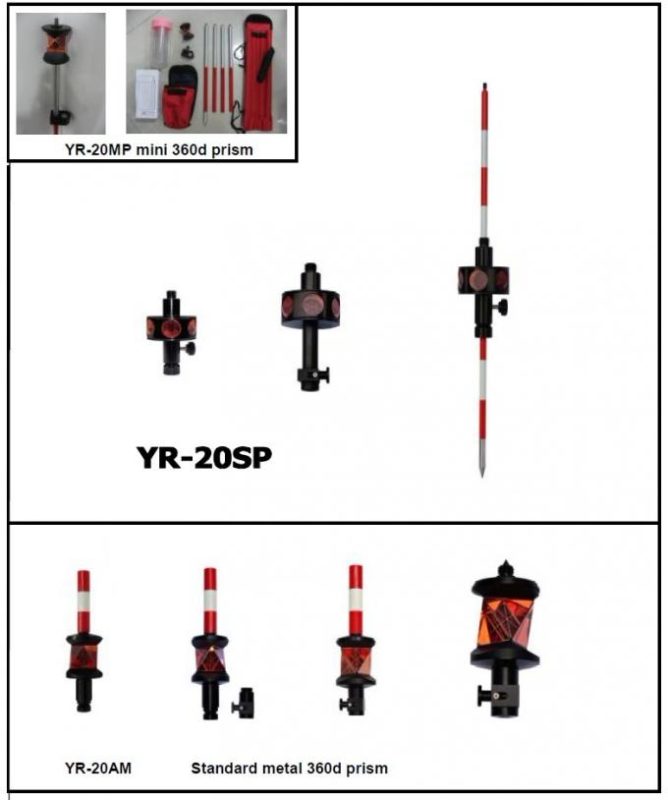 Mini 360d Survey Instrument's Prism And Reflecting System For Measuring