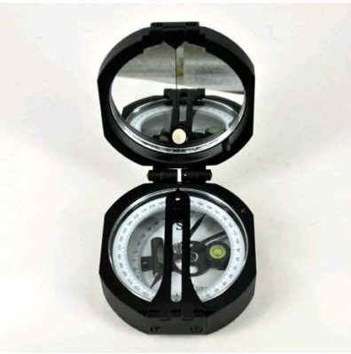 Black Survey Instruments' Accessories Geology Metal Compass With Mirror