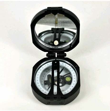 Black Survey Instruments' Accessories Geology Metal Compass With Mirror